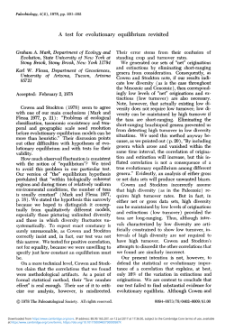 A test for evolutionary equilibrium revisited