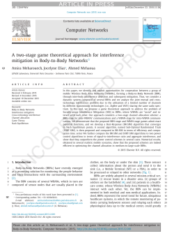 A two-stage game theoretical approach for interference mitigation in