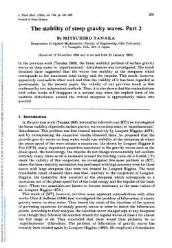 The stability of steep gravity waves. Part 2