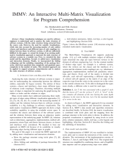 IMMV: An Interactive Multi-Matrix Visualization for Program