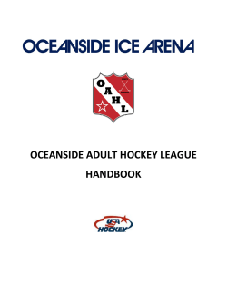 oceanside adult hockey league handbook