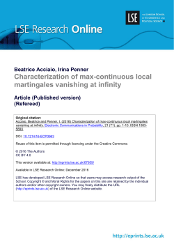 Characterization of max-continuous local martingales vanishing at