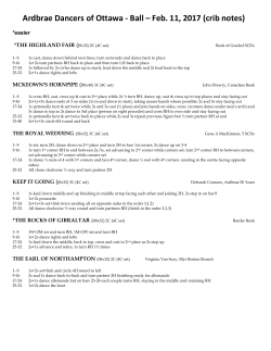 Ball Crib Notes - The Ardbrae Dancers of Ottawa