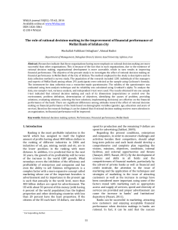 The role of rational decision-making in the
