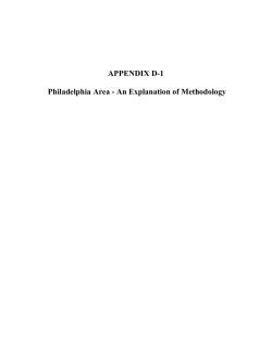 MOVES Explanation of Methodology for Philadelphia