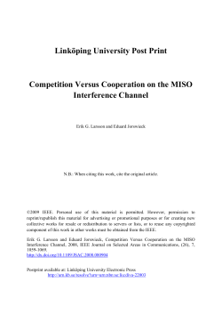 Competition Versus Cooperation on the MISO