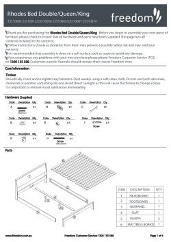 Rhodes Bed Double/Queen/King