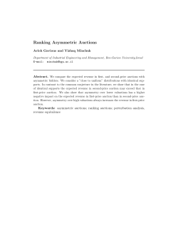 Ranking Asymmetric Auctions