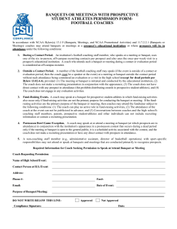 Permission to Speak at Banquets/Meetings