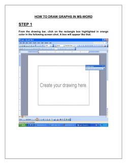 How to draw graphs in MS-Word