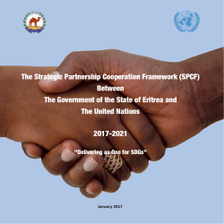 The Strategic Partnership Cooperation Framework (SPCF) Between