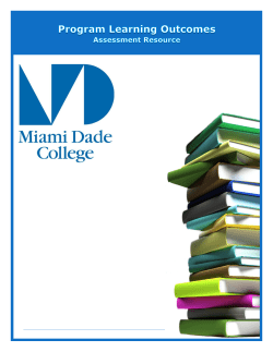 Assessment Handbook - Miami Dade College