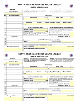 Match Result Card (MS Word)