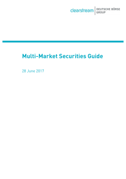 Multi-Market Securities Guide