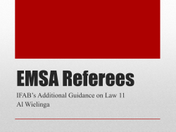 EMSA Referees - EMSA Referee`s Association