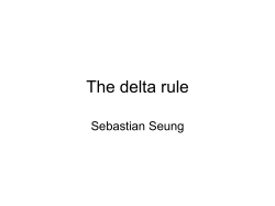 The delta rule