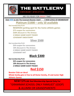 Black $300 Red $150 - The Covenant School