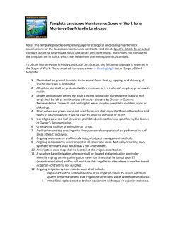 Example Green Gardener - Monterey Bay Friendly Landscaping