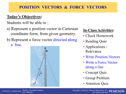 2.7 Position Vectors
