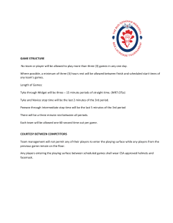 Tournament Game Structure