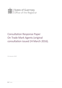 Consultation Response Paper On Trade Mark Agents