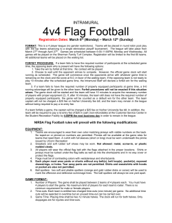 4v4 Flag Football - UConn Recreation