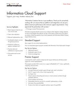 Informatica Cloud Support
