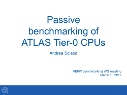 Passive benchmarking of ATLAS Tier-0 CPUs