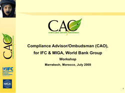 Private sector client - Bank Information Center