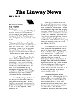Newsletter for May 2017 - Linway United Presbyterian Church