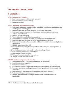 High School: Number and Quantity