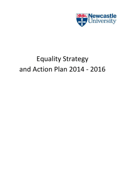 Equality Strategy and Action Plan 2014 - 2016