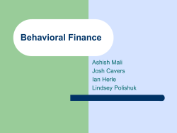 Behavioral Finance - U of L Class Index