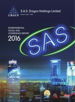 environmental, social and governance report