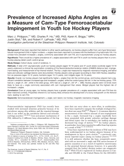 Prevalence of Increased Alpha Angles as a Measure of Cam