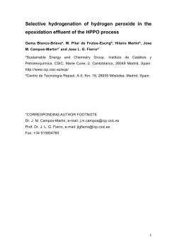 Selective hydrogenation of hydrogen peroxide in the