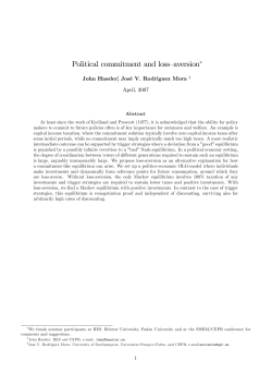 Political commitment and losslaversion"