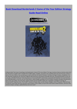 Book Borderlands 2 Game of the Year