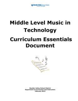 Middle Level Music in Technology