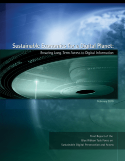 brtf - Blue Ribbon Task Force on Sustainable Digital Preservation