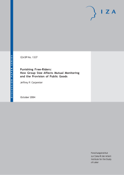 Punishing Free-Riders: How Group Size Affects Mutual