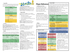 Player Reference