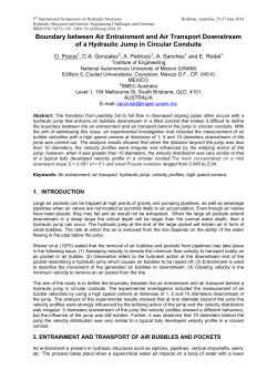 Boundary between Air Entrainment and Air Transport