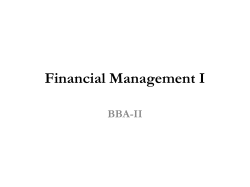 Financial Management in the New Millennium