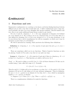 Combinatorics - OSU Department of Mathematics