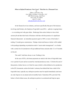 1 When to Defend Promissory Note Cases?
