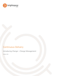 Continuous Delivery - Brightspace Community