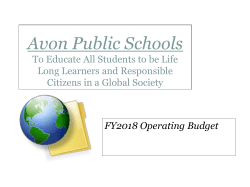 FY2018 Operating Budget