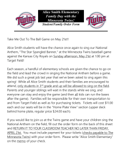 Take Me Out to the Ball Game on Sunday, May 21