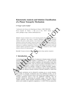 Kinetostatic Analysis and Solution Classification of a Planar